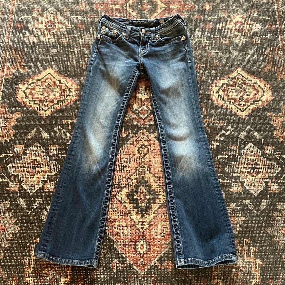 Miss Me Flare Jeans in Classic Blue
